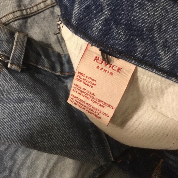 Revice distressed 5 pocket button fly cut off frayed denim short shorts 26 - Picture 7 of 9